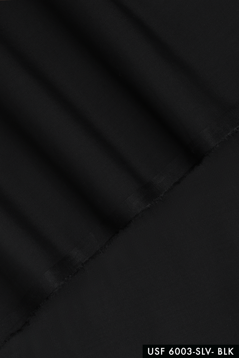 Shahmeer Unstitched Kameez Shalwar-BLK