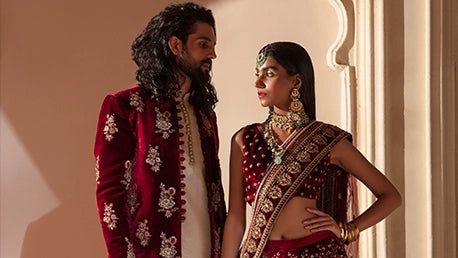 bespoke bridal dress for women and groom dress for mens