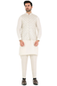 Tajveer Awami Waist Coat Wht