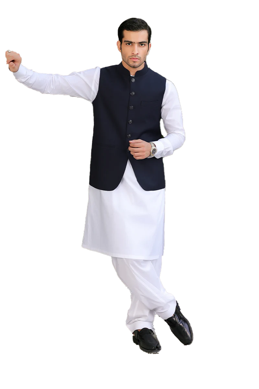 EZLYN AWAMI WAISTCOAT-JET BLACK