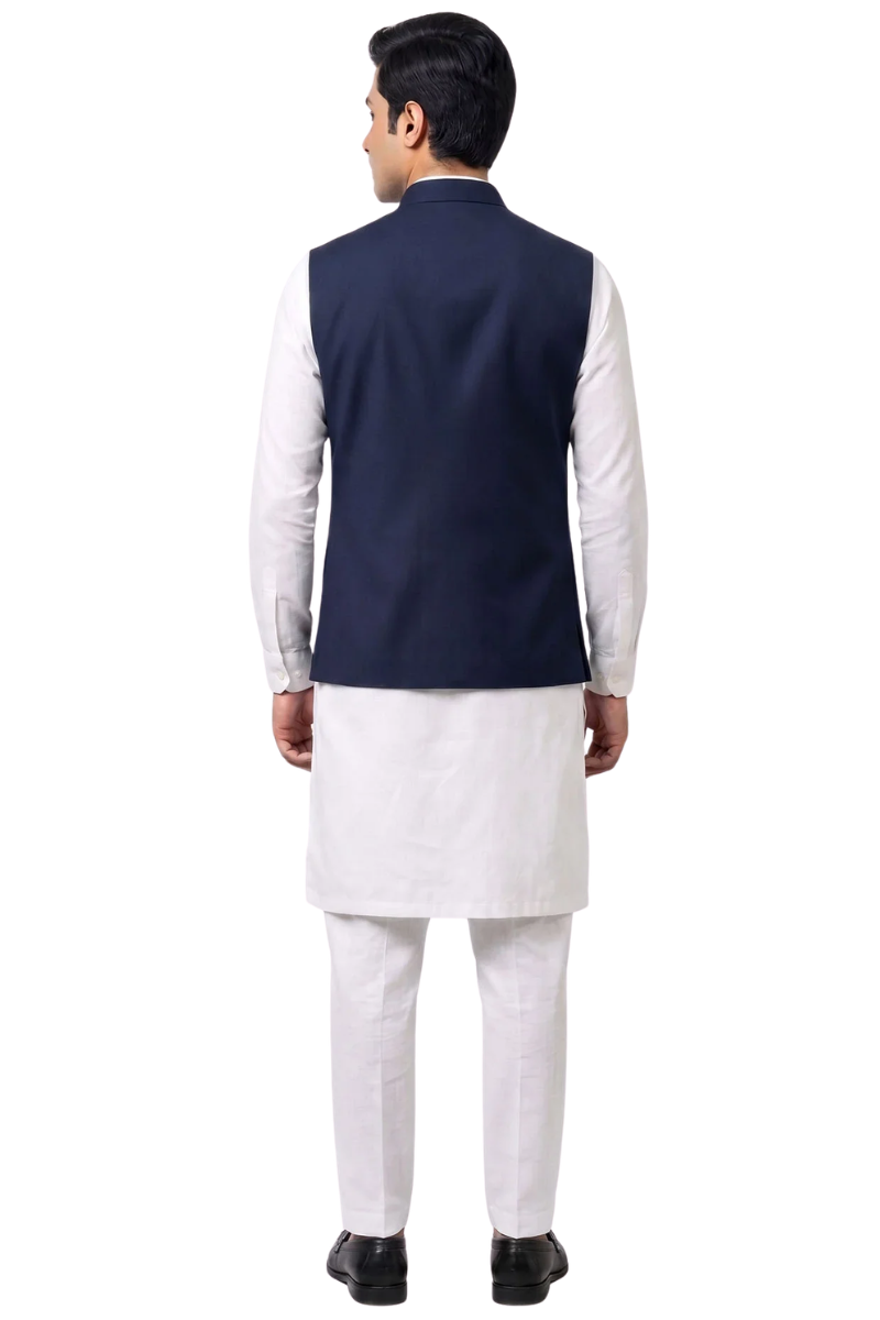 Zawadi Awami Waistcoat-NVY Secondary image