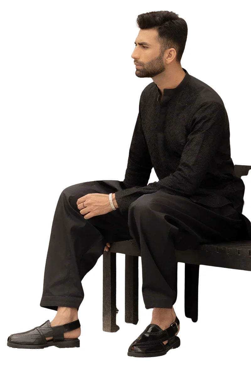 Azlan Kurta - Black