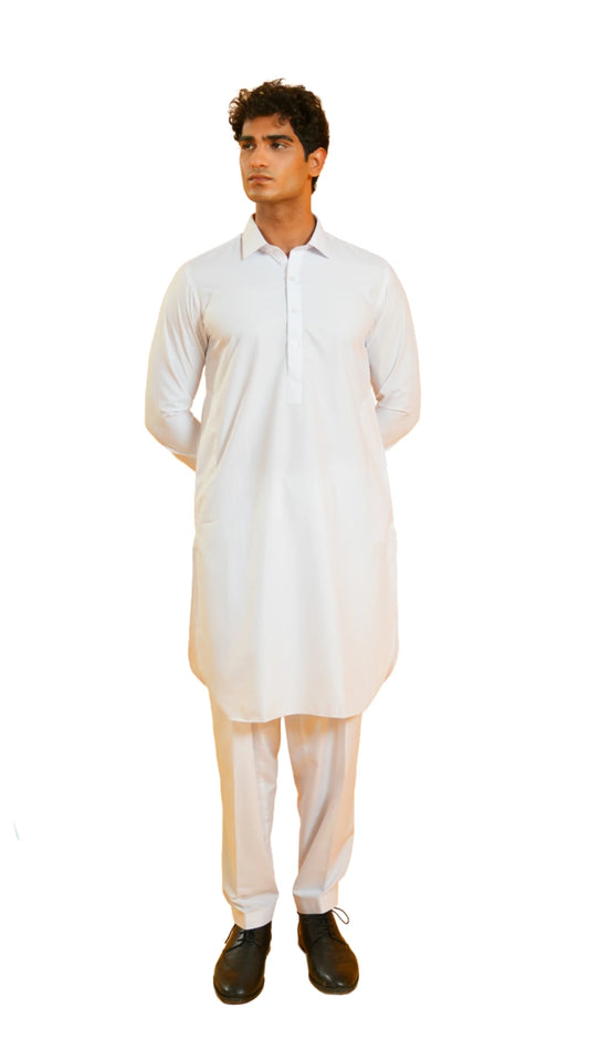 Baron Kurta Trouser-WHT