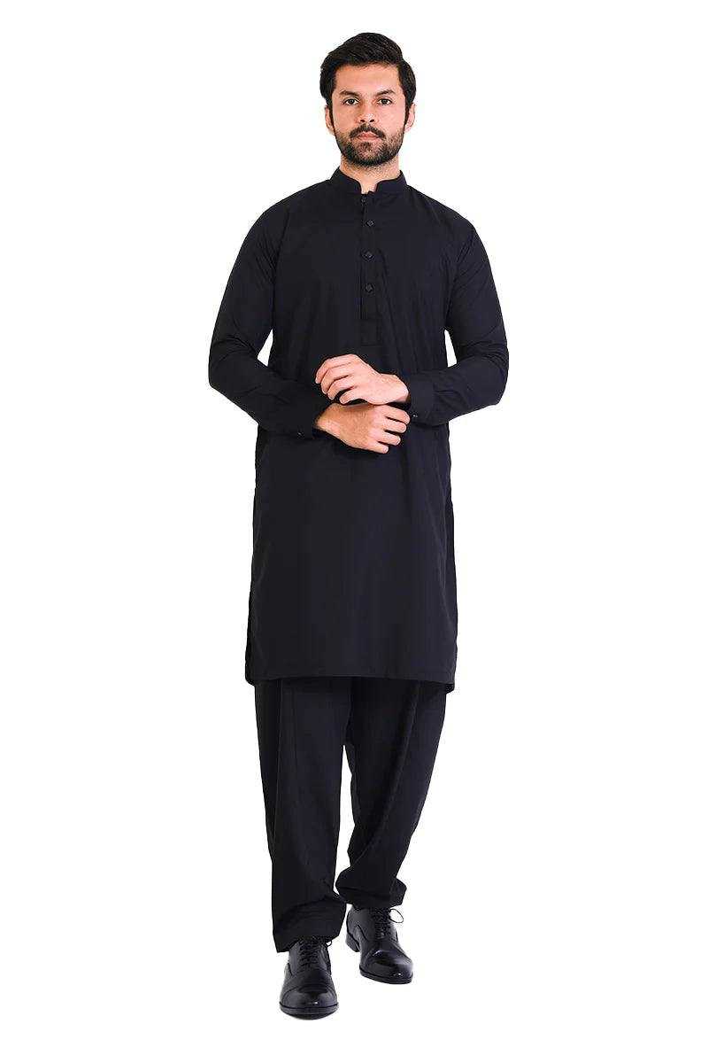 Sabeen Kurta Trouser-BLK