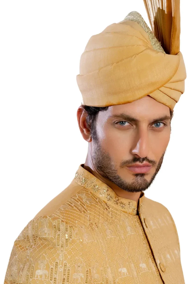 Fateh Sherwani-GLD Secondary image