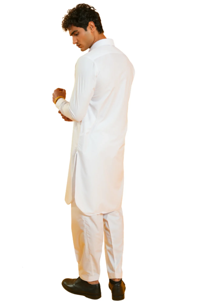 Baron Kurta Trouser-WHT
