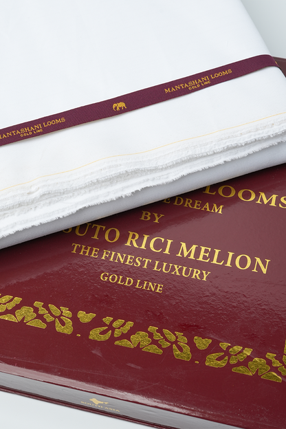 Kourash Unstitched Kameez Shalwar-WHT