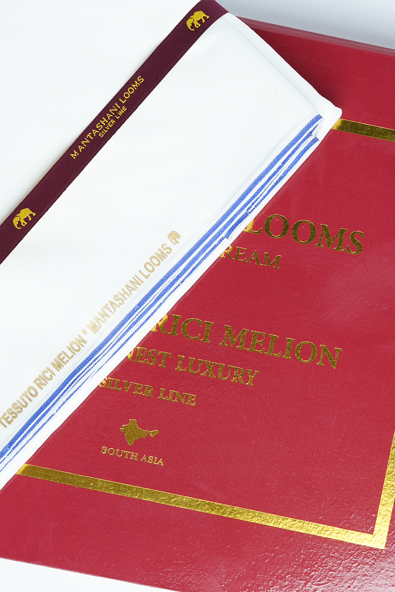 Faraji Unstitched Kameez Shalwar-WHT