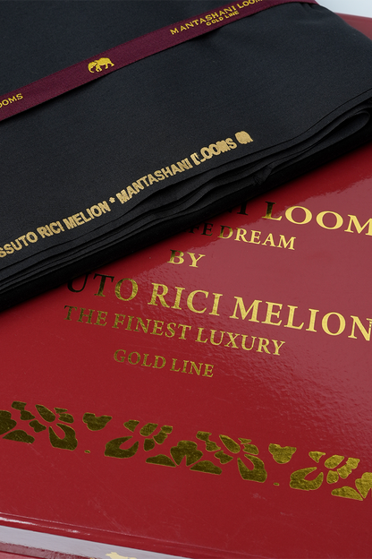 Tahfeef Unstitched Kameez Shalwar-BLK