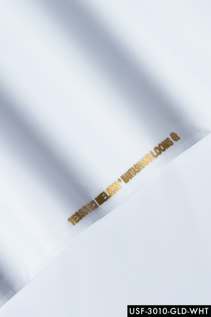 Tahfeef Unstitched Kameez Shalwar-WHT