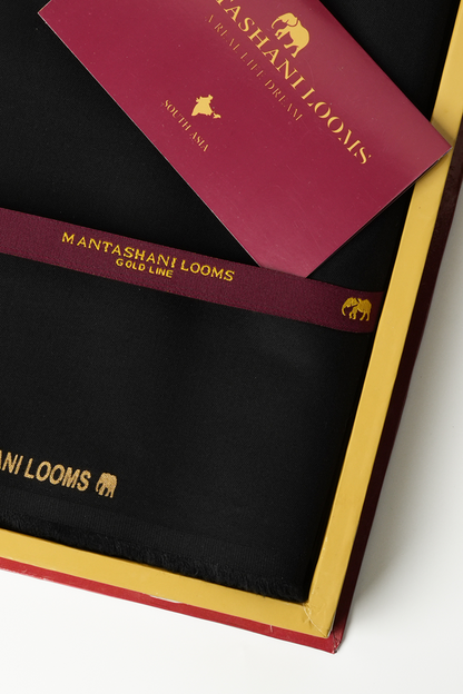 Zarnoor Unstitched Kameez Shalwar-BLK