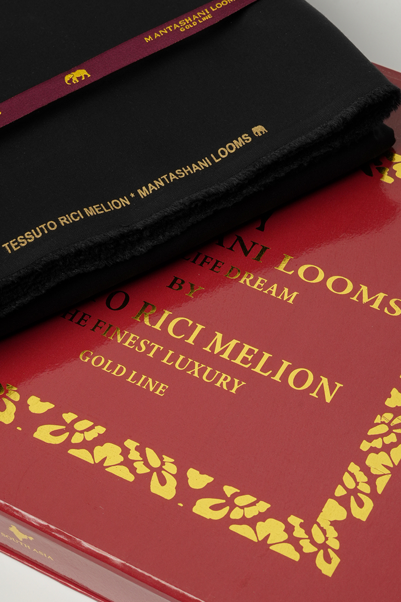 Zarnoor Unstitched Kameez Shalwar-BLK