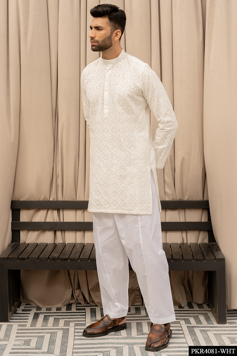 Azlan Kurta - White