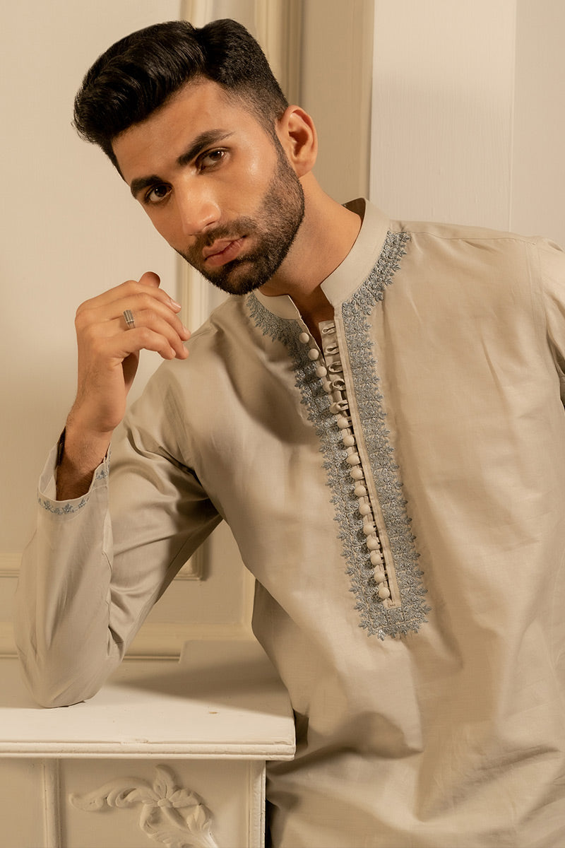 Bedir Kurta-Grey