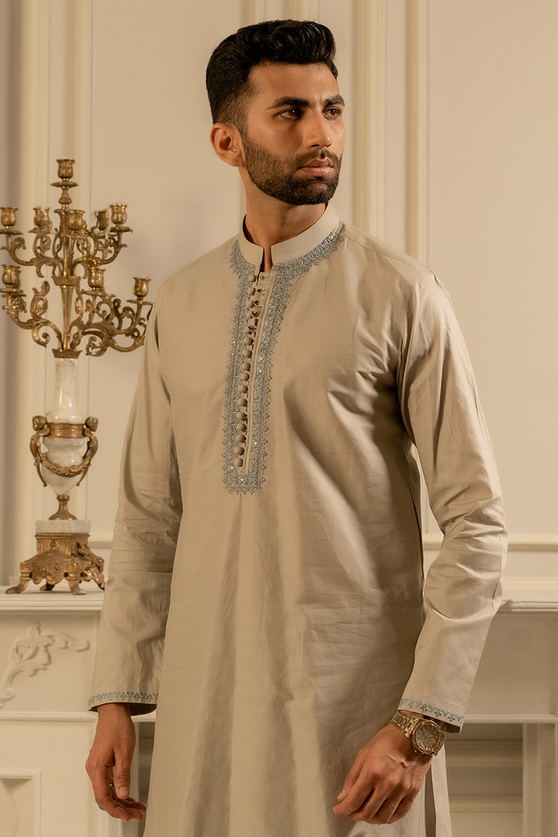 Bedir Kurta-Grey