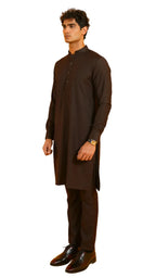 Afsana Kurta Trouser-BRN