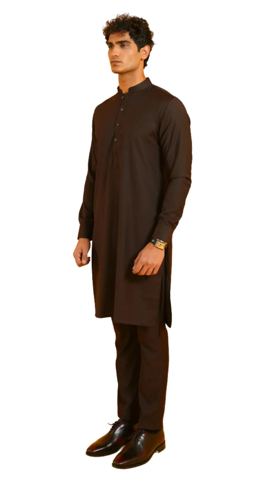 Afsana Kurta Trouser-BRN