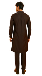 Afsana Kurta Trouser-BRN