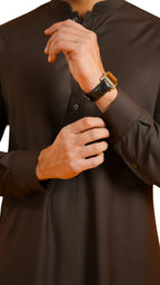 Afsana Kurta Trouser-BRN