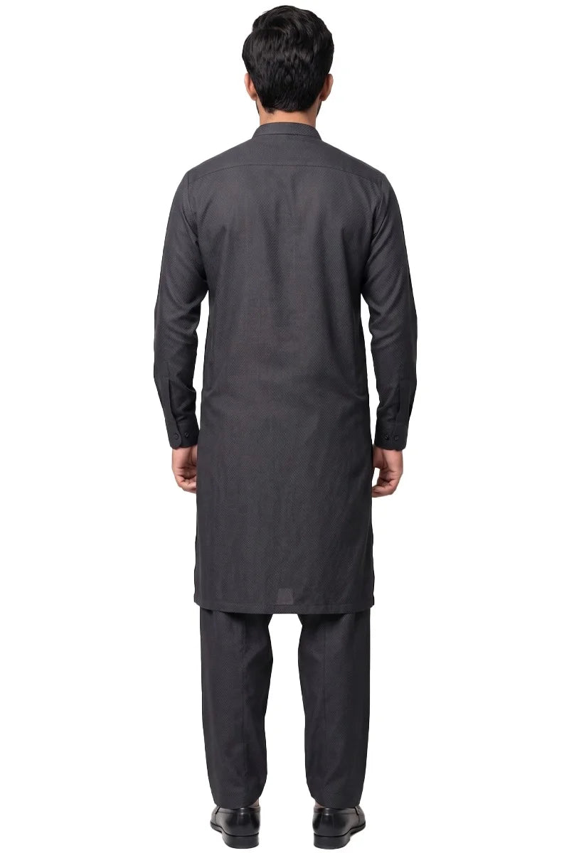 Laaj Kameez Shalwar-BLK Secondary image