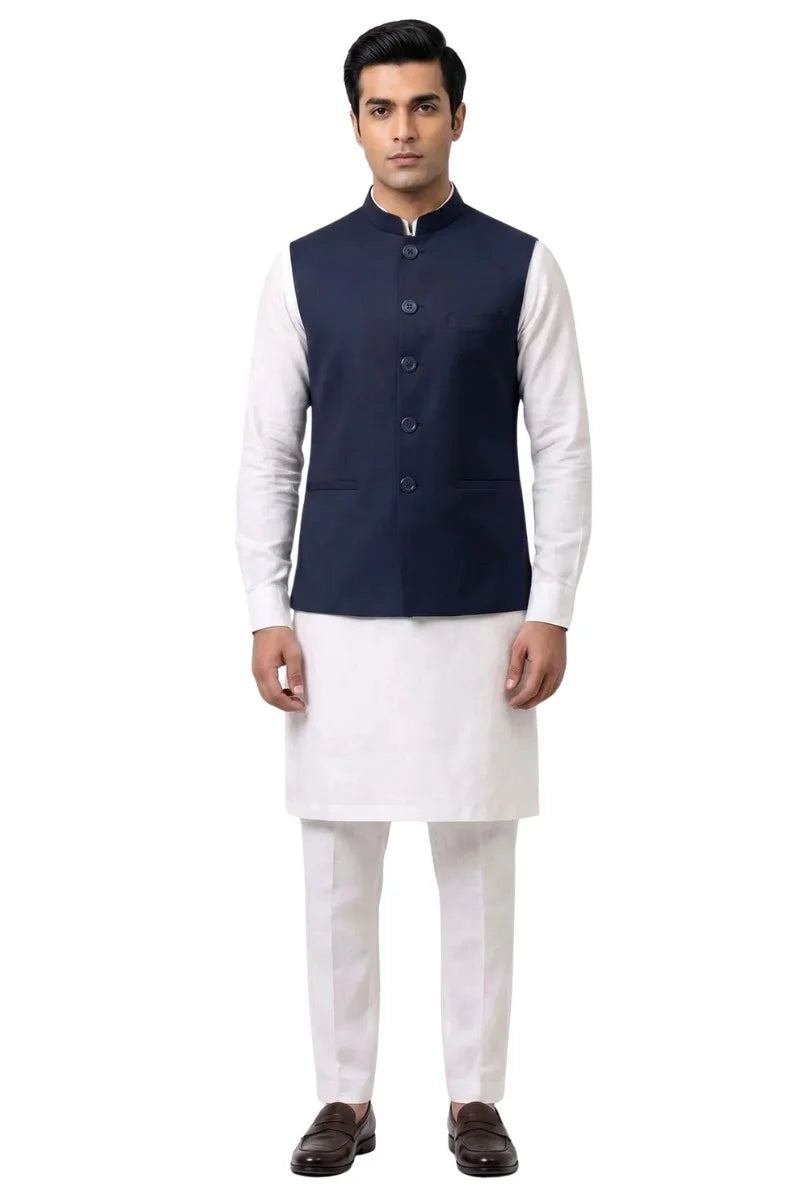 Zawadi Awami Waistcoat-NVY Secondary image